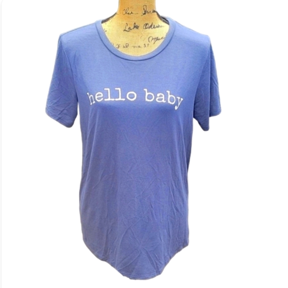 NEW Ingrid & Isabel 'Hello Baby' Soft Maternity Graphic Tee